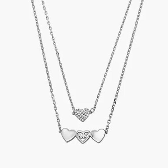 Michael Kors Silver-Tone Brass Chain Necklace - Picture 1 of 3